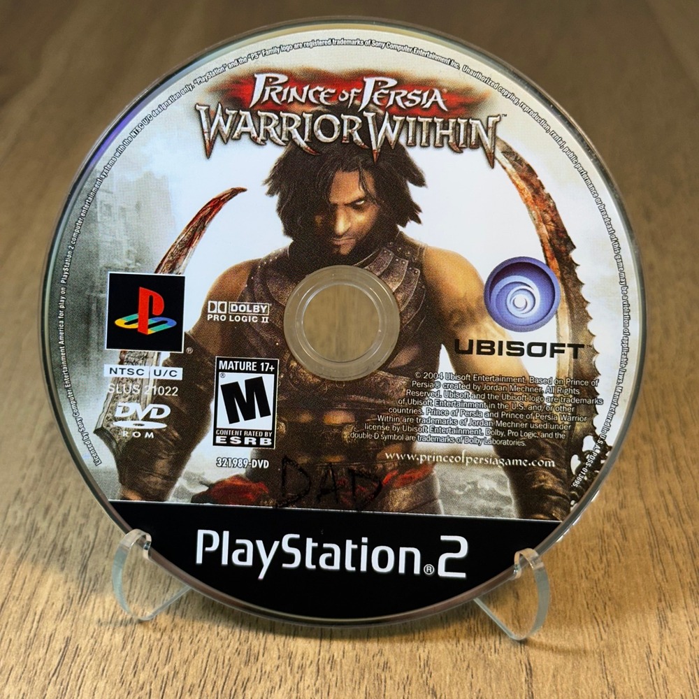 Ubisoft Prince of Persia Warrior Within PS2 NTSC Good Disc Only SLUS-21022
